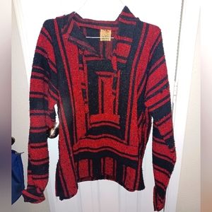 Red & black pullover jacket, size XL
